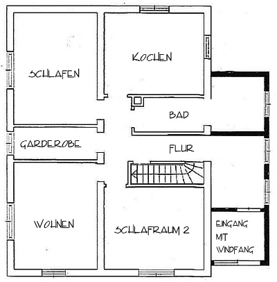 Grundriss der Ferienwohnung